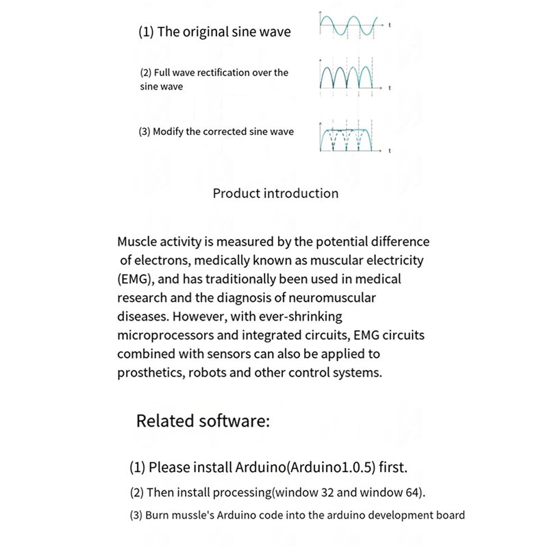 A52T 5X Muscle Electrical Sens - Muscle Sensor Emg 리뷰 및 가격
