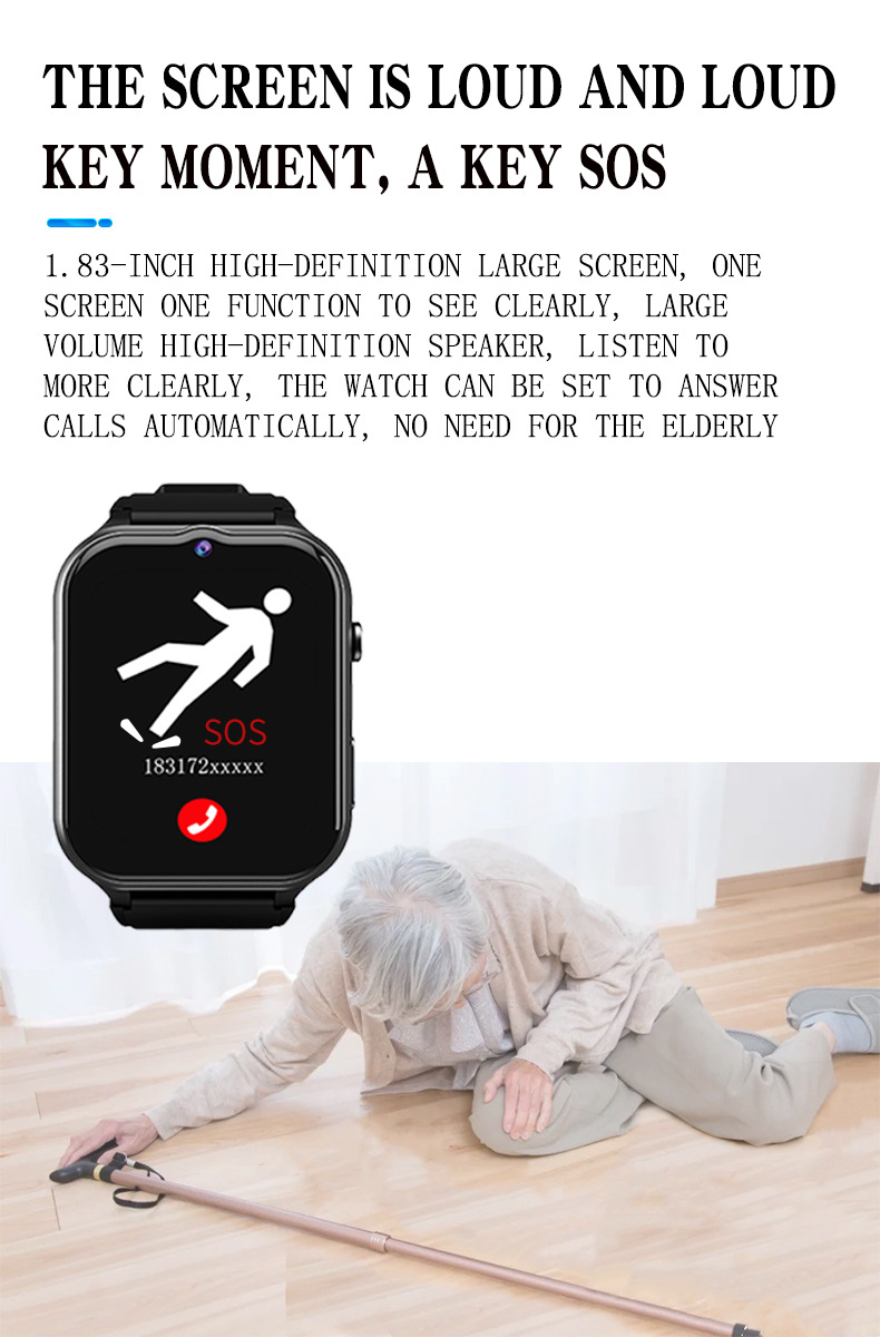 Elderly Smart Watch For Senior - Fall Detection Watch 리뷰 및 가격