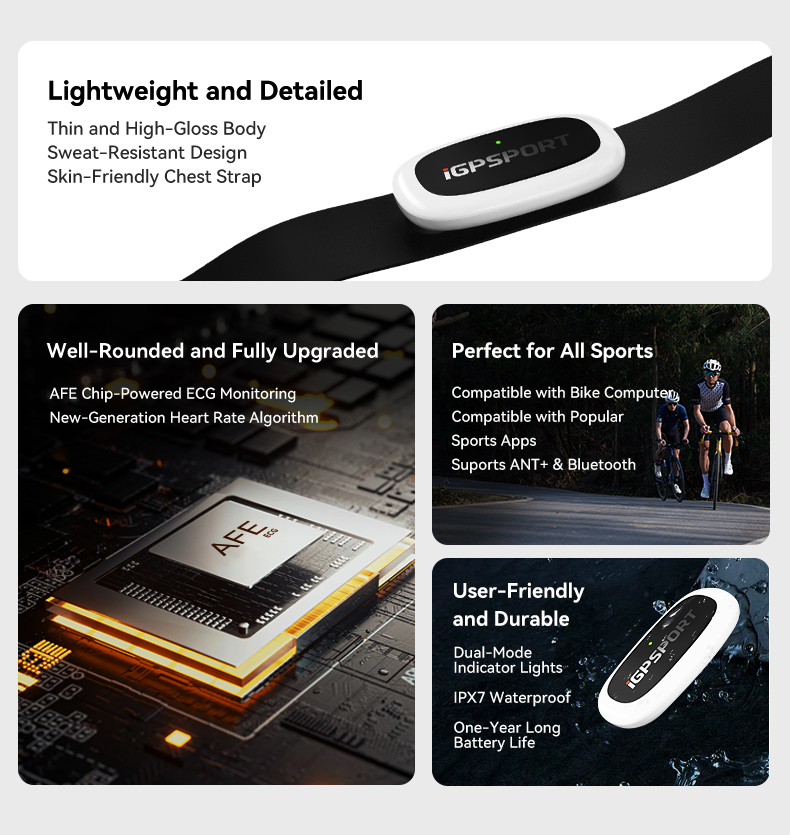 IGPSPORT HR50 Heart Rate Monit - Breath Rate Monitor 리뷰 및 가격