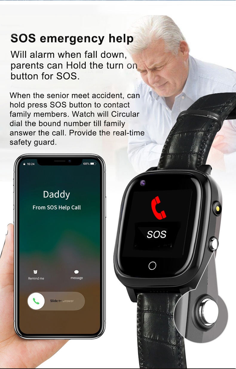 Elderly Smart Watch For Old Pe - Fall Detection Watch 리뷰 및 가격