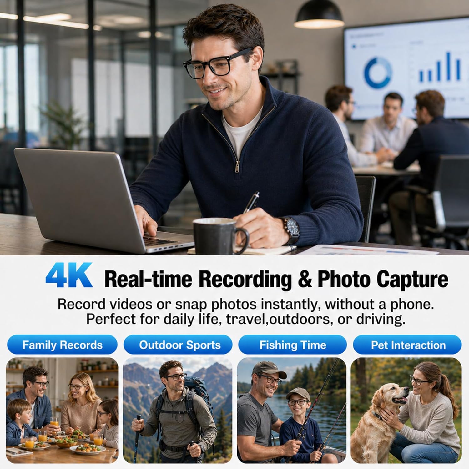 AI Smart Glasses: 4K Camera, R - Smart Glasses Lens 리뷰 및 가격