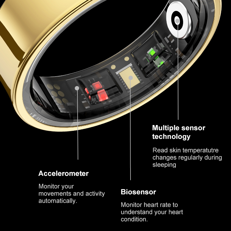 R09 Smart Ring Men Women with  - Temperature Ring Skin 리뷰 및 가격