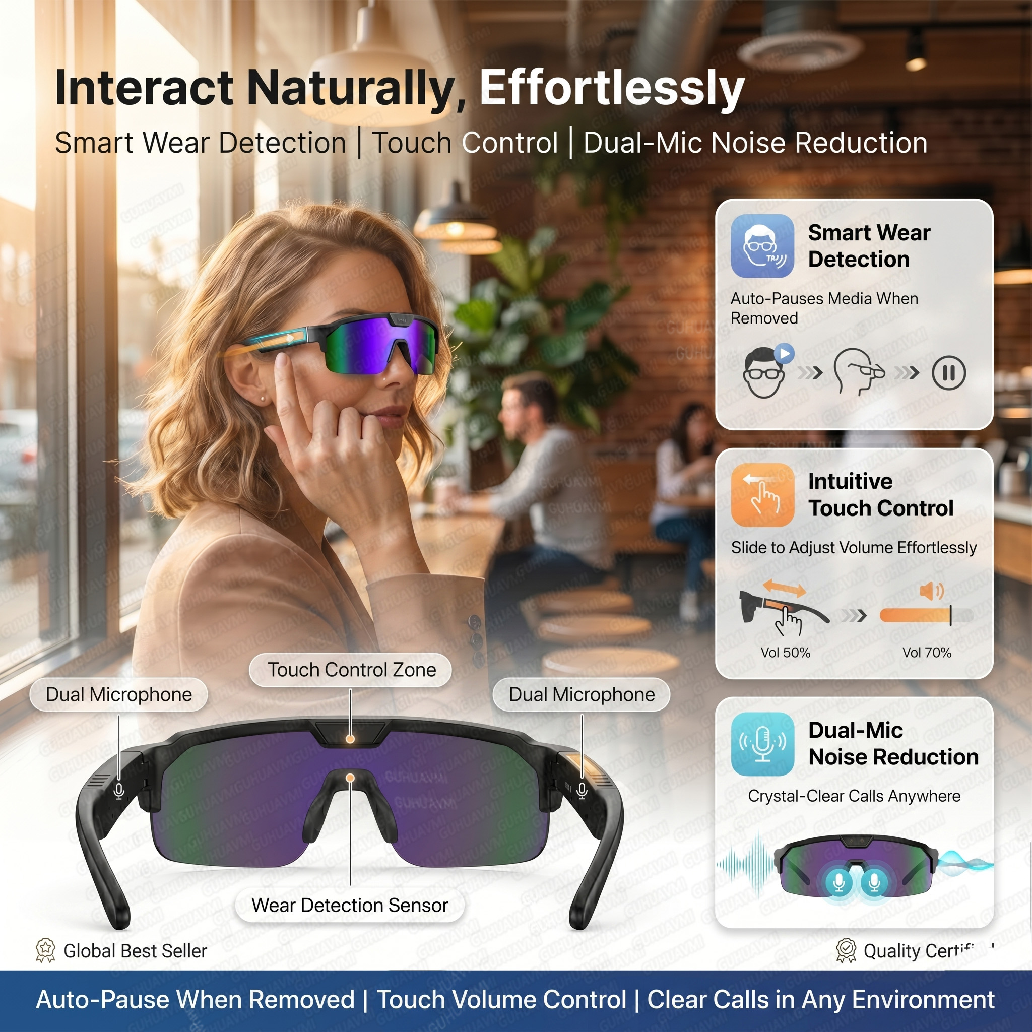Smart Glasses with 4K HD Anti- - Smart Glasses Lens 리뷰 및 가격